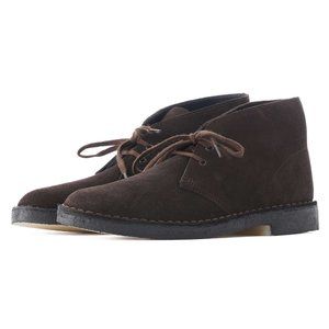 Clarks Mens Desert Boots - Brown Suede Size 14